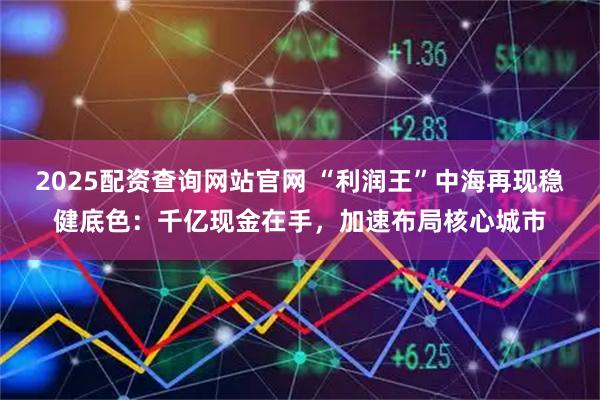 2025配资查询网站官网 “利润王”中海再现稳健底色:千亿现金在手,加速布局核心城市